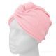 2 ks turban na vysoušení vlasů růžovo šeříkový