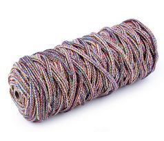 Šnúra / priadza s dušou Ø5 mm multicolor