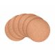 GoEco® | korkové podtácky 6 ks | průměr 9,5 cm | podložky pod horké nápoje