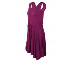 BRENDA vzdušné šaty, burgundsky fialové