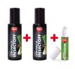 Sada INSECTOFF 2+1 ZDARMA s přírodními silicemi, 2x body spray CITRONELLA + postcontact