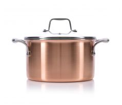 6 L hrnec s poklicí, CUPRUM&STEEL INDUCTION