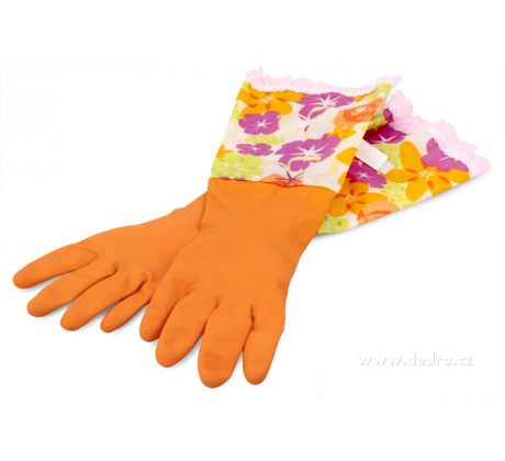 FUNNY dlouhé úklidové rukavice s dlouhou manžetou na suchý zip