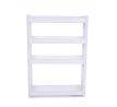 Pojízdný regál SLIM WHITE 11,5 cm do úzkých prostor, 4 patrový