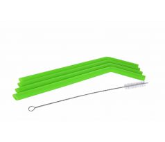 4 ks silikonové EKOSLÁMKY 26 cm "doživotní", omyvatelné s kartáčkem