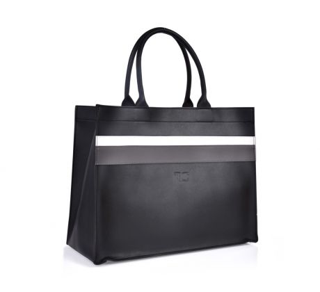FC SHOPPER BAG elegantní taška s pruhy