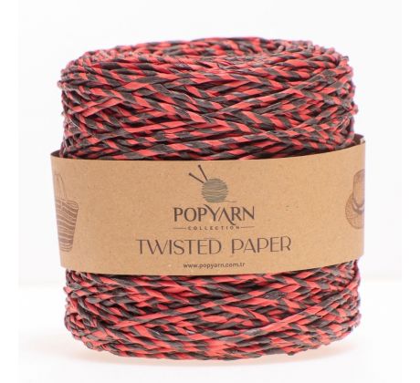 Twisted paper B508 - červená, 250g 255m