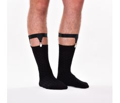 2 ks ponožkové podvazky k obleku - kšandy s upínacími klipy