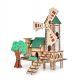 WOODCRAFT | 3D skládací dřevěná stavebnice MLÝN | 22 cm | bez lepidla + můžeš vybarvit