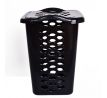 XL ROBUSTON | černý koš na prádlo s vyklápěcím víkem | výška 58 cm
