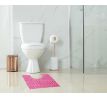 SASANKA® | WC předložka | 50 × 45 cm | jemné 3D mikrovlákno | protiskluzová úprava | růžová