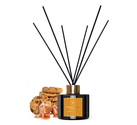 COOKIES & SALTED CARAMEL | difuzér s FLOW květinou & tyčinkami | PARFUMIA | 200 ml