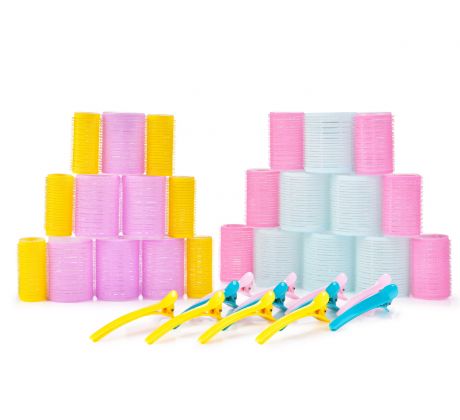 BEAUTY | 24 ks samodržící natáčky na vlasy + 12 klipsů | pro přirozené vlny