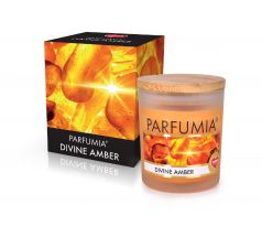250 ml sójová vonná EKO svíce, DIVINE AMBER, PARFUMIA