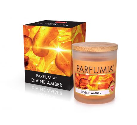 250 ml sójová vonná EKO svíce, DIVINE AMBER, PARFUMIA®