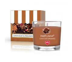 55 ml votivní sójová eko-svíce, čokoláda a pralinky, CHOCOLAT & PRALINES, PARFUMIA®