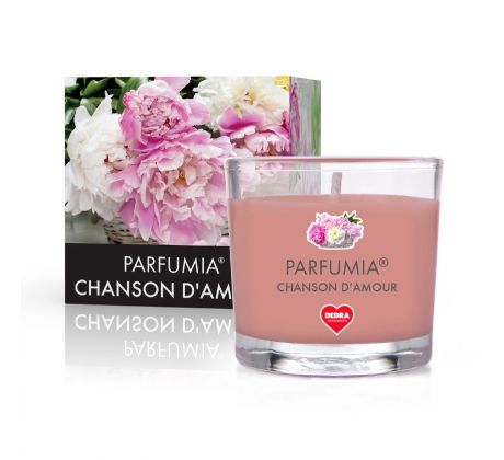 55 ml votivní sójová eko-svíce, CHANSON D’AMOUR, PARFUMIA