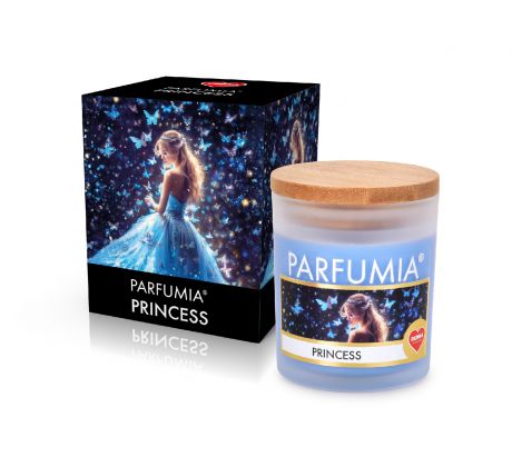 250 ml sójová vonná eko-svíce, PRINCESS, PARFUMIA