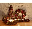 50 cm velký přírodní adventní svícen na 4 svíčky