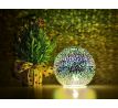 14 cm světelná LED skleněná koule, stojací