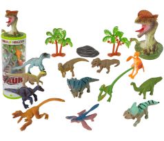 Set zvieratká figúrky dinosaurov 12ks s príslušenstvom v tube