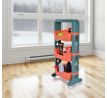 89 cm třípatrový úložný regál s hlubokými boxy