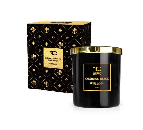 250 ml sójová vonná eko-svíce, OBSIDIAN BLACK, PARFUMIA