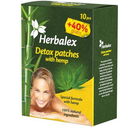 Herbamedicus GmbH Herbalex – Detoxikační náplasti s konopím
