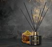 OBSIDIAN BLACK | difuzér s FLOW květinou & tyčinkami | PARFUMIA | 200 ml