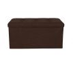 SEDACÍ BOXER | Skládací taburet s úložným prostorem | vel. XL | čokoládový