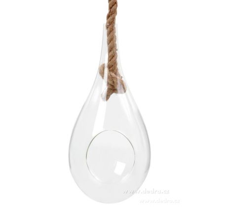 Dekor.skleněná baňka, XL závěsná báň