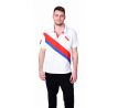PIQUÉ POLO bavlněné triko pro muže, bílo-červené