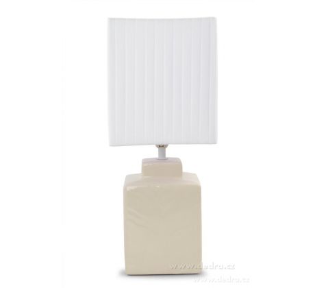 CUBE stolní lampa 42 cm, krémová