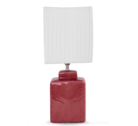 CUBE stolní lampa 42 cm, růžovofialová