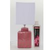 CUBE stolní lampa 42 cm, růžovofialová