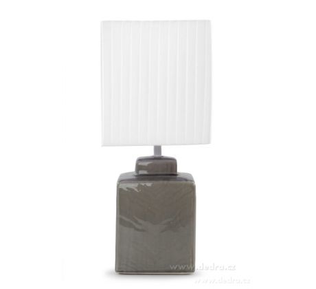 CUBE stolní lampa 42 cm, šedá