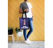 Textilní kabelka/taška FC ELEGANT MARINE, s uzavíráním na zip