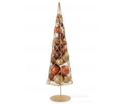 42 cm Moderní stromek s třpytiv.kouličkami