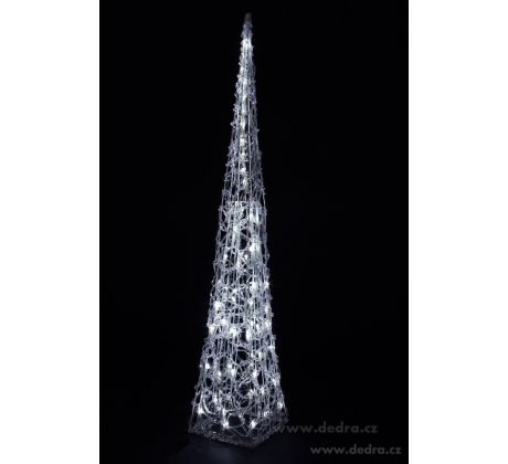 100 cm stojící jehlan, 60 LED diod