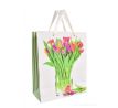 Dárková taška s tulipány, tulipány