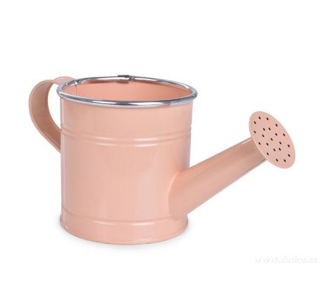22 cm Dekorativní kovová konvička, meruňková