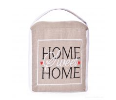 Dveřní textilní zarážka HOME sweet HOME