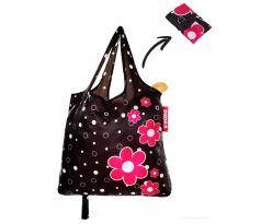 Nákupní skládací textilní taška, DAISY FLOWERS CITYBAG