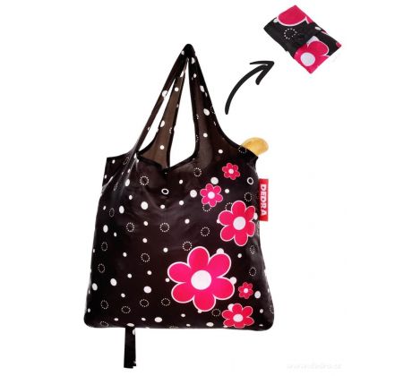 Nákupní skládací textilní taška, DAISY FLOWERS CITYBAG