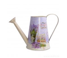 Dekorativní kovová konvička, LAVENDER