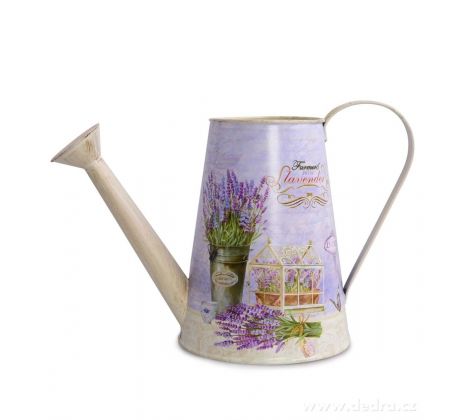 Dekorativní kovová konvička, LAVENDER