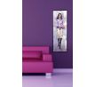 Obraz FASHION WOMAN, ve fialové halence