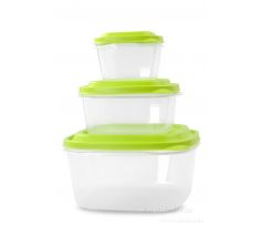 3ks  boxy na potraviny, 500 + 1200 + 3300 ml