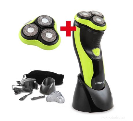 dobíjecí, 4D SHAVER, SYSTEMAT, zelený