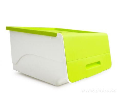 ŠTOSBOX stohovatelný box, zelený, plastový box